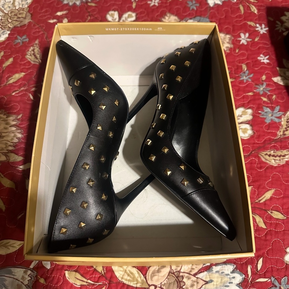 Michael Kors leather/pyramid Studs